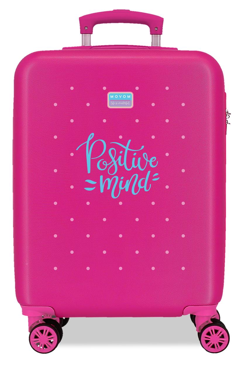 3231142 TROLLEY ABS 55CM. 4R. MOVOM BLOCK FUCSIA