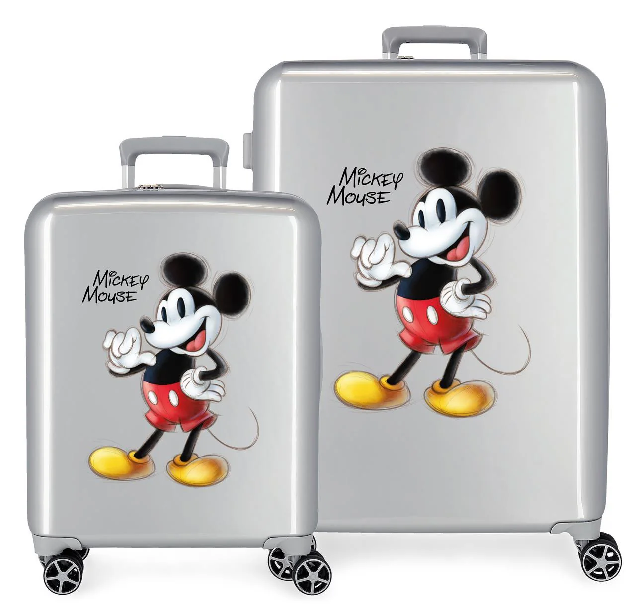 3649721 SET 2/ TROLLEYS ABS 55/70CM.4R.  JOYFUL MICKEY