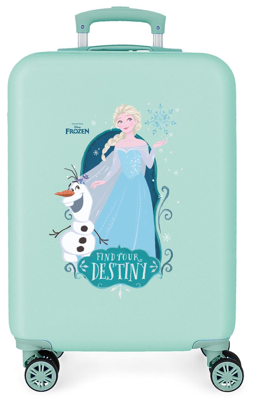 4011125 TROLLEY ABS 55CM. 4R. FROZEN FIND YOUR DESTINY TURQU