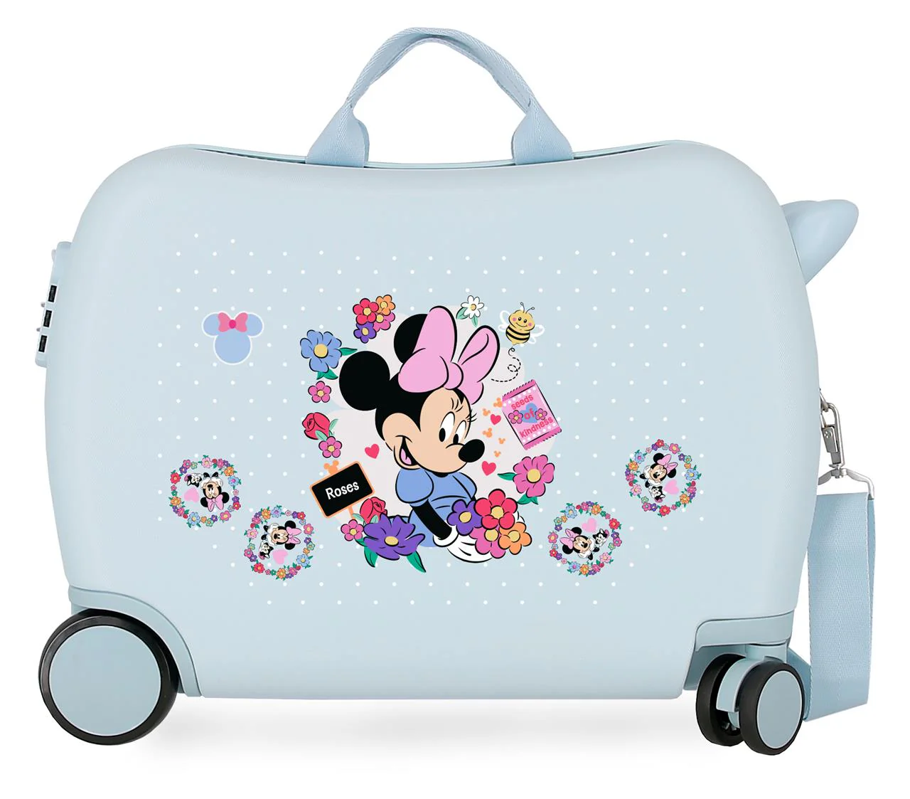 4319811 MALETA INF.ABS 4R.(2 MULTI.) 50CM. MINNIE FLOWERS AZ