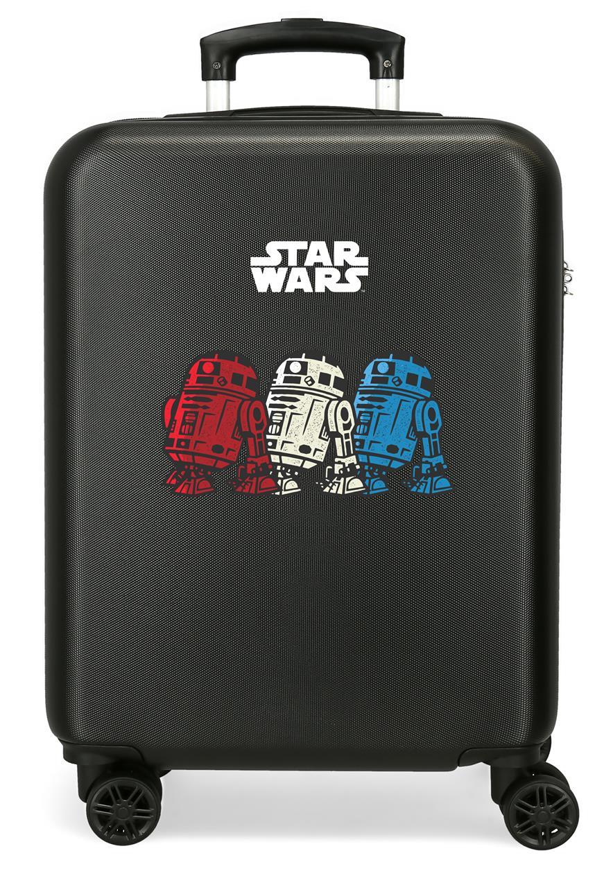 4571141 TROLLEY ABS 55CM. 4R. STAR WARS R2D2 NEGRO