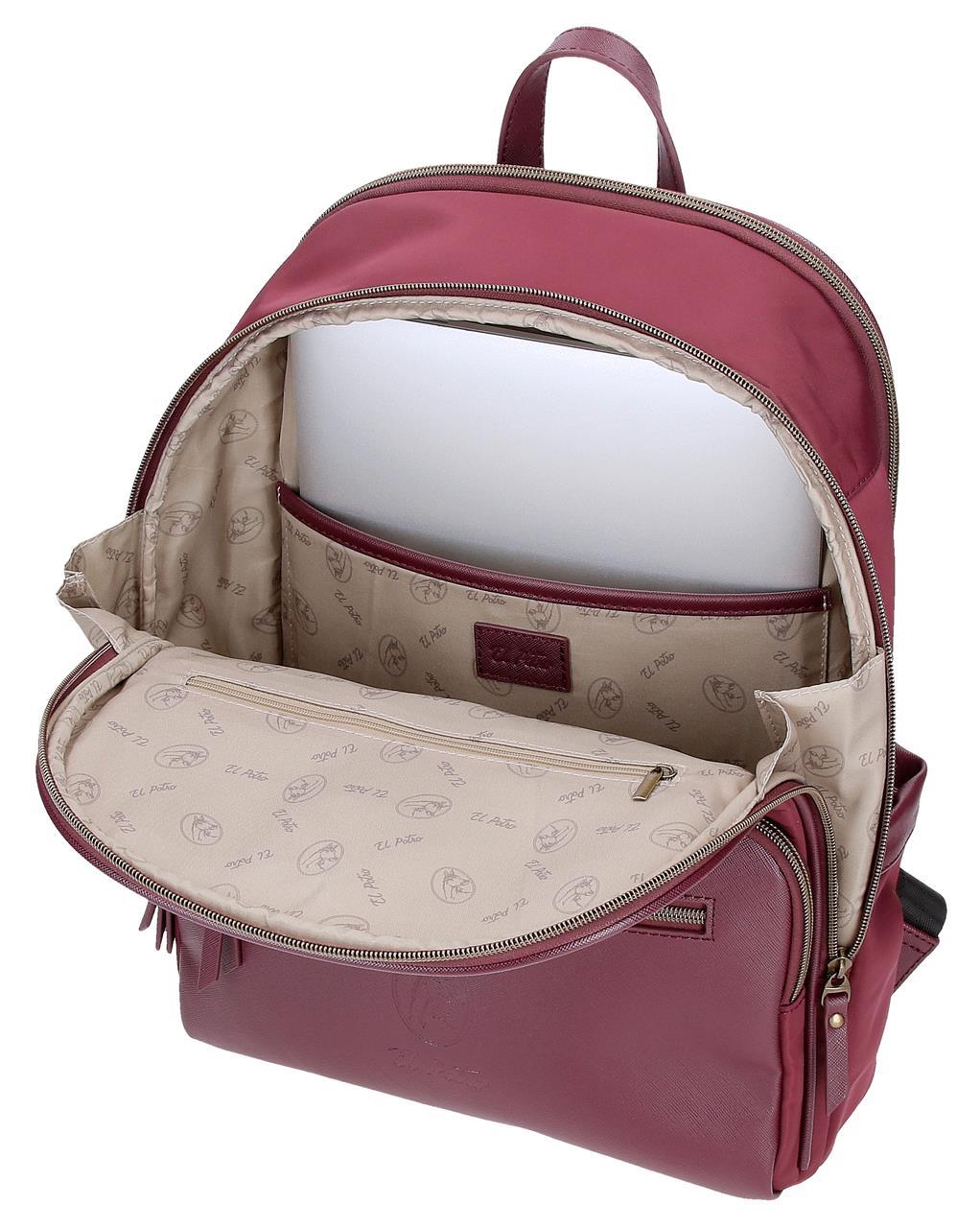 5262423 MOCHILA 40CM 2C. EL POTRO  BURDEOS - Image 5