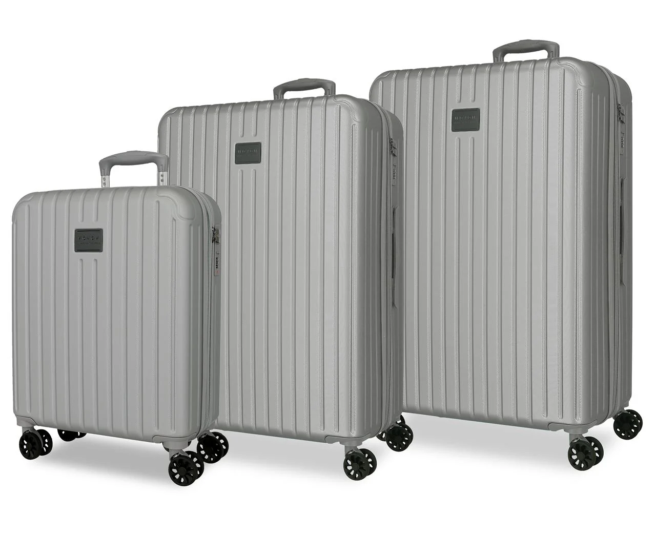 5558422 SET/3 TROLLEY ABS 55-68-78CM. C/EXP. 4R. TIMBER PLAT