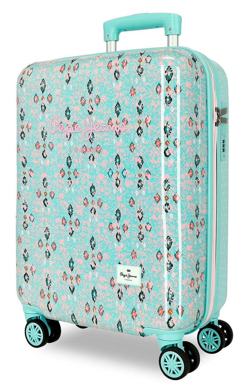 6111741 TROLLEY ABS 55CM. 4R. PJL SUN TURQUESA