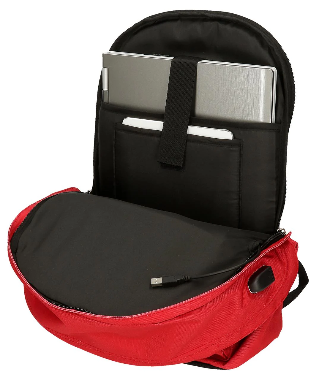 63324A5 MOCHILA PORTAORD. 44CM 2C. PJL ARIS EVERGREEN ROJO - Image 6