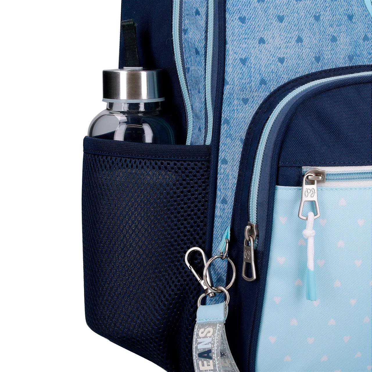 6822022 MOCHILA 23CM. PJL NONI DENIM AZUL CLARO - Image 4