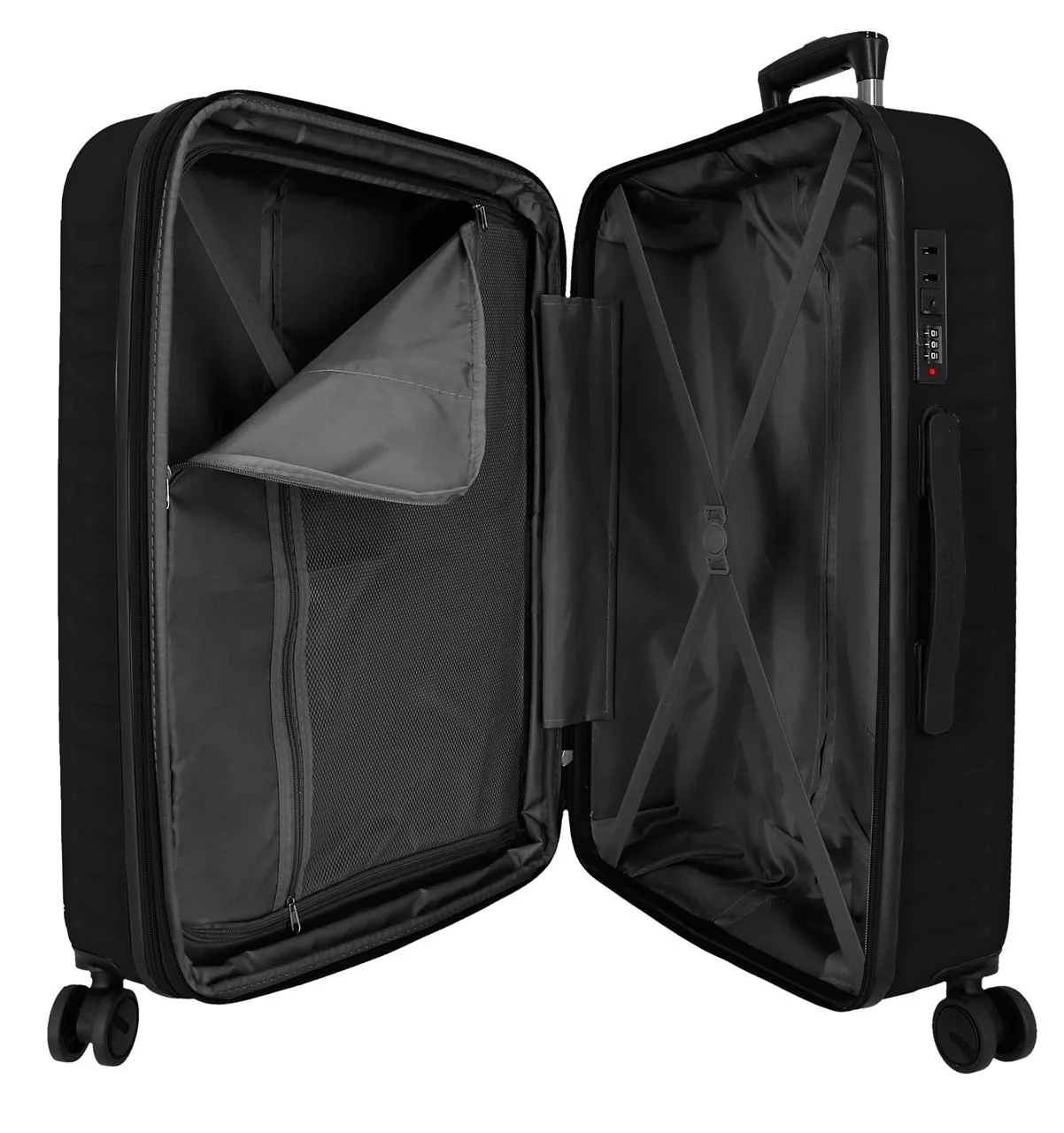 7568841 TROLLEY ABS 68CM. C/EXP. 4R. PJL MONTANA NEGRO - Image 6