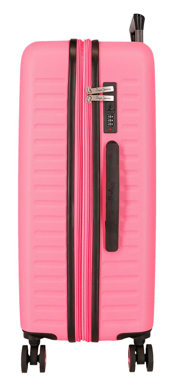 7568848 TROLLEY ABS 68CM. C/EXP. 4R. PJL MONTANA FUCSIA - Image 3