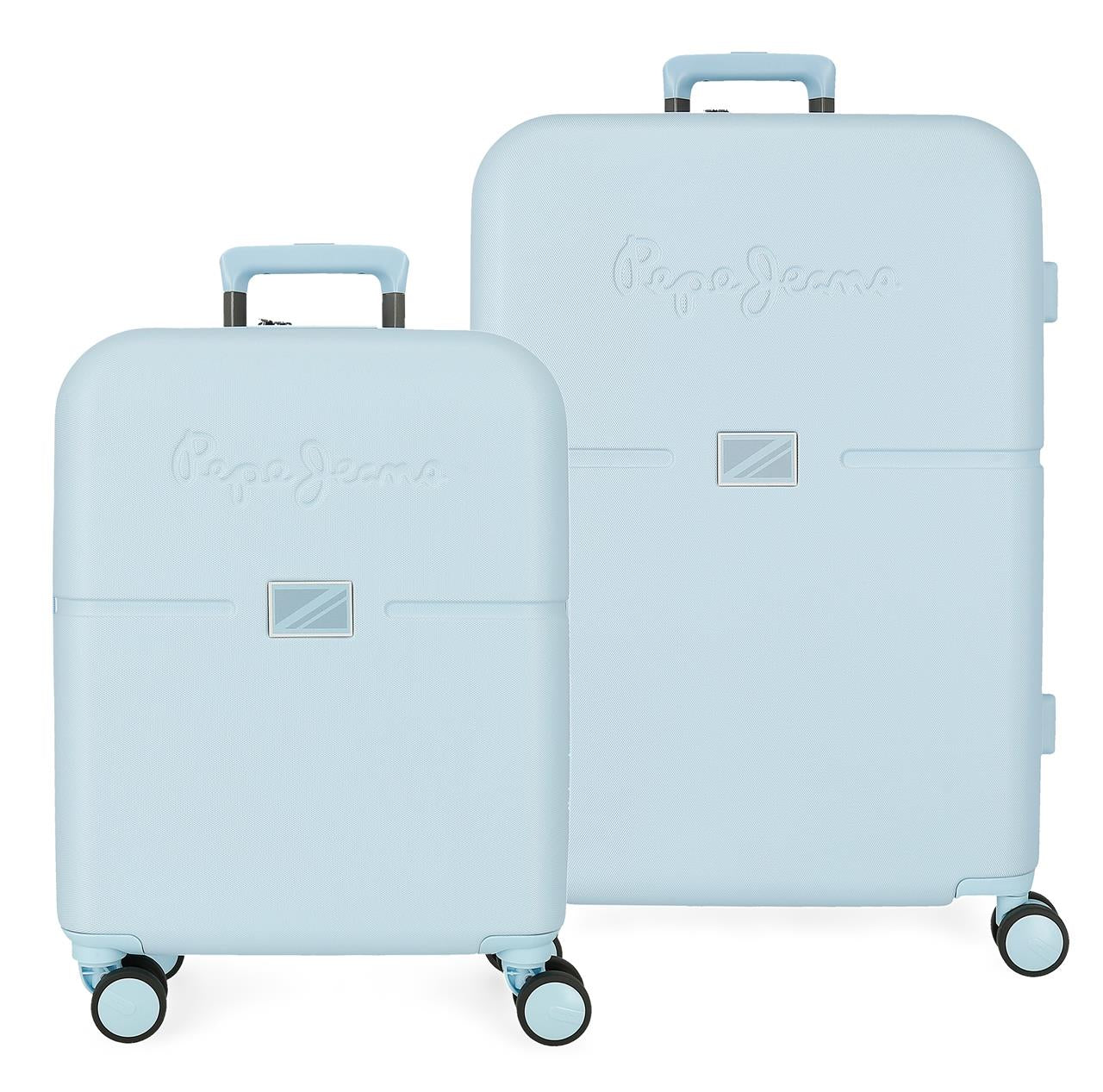 7699534 SET/2 TROLLEY ABS 55-70CM. 4R. PJL ACCENT AZUL CLARO