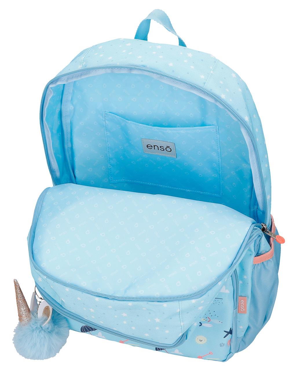 96327D2 MOCHILA ADAP. 44CM. ENSO MAGIC SUMMER AZUL CLARO - Image 7
