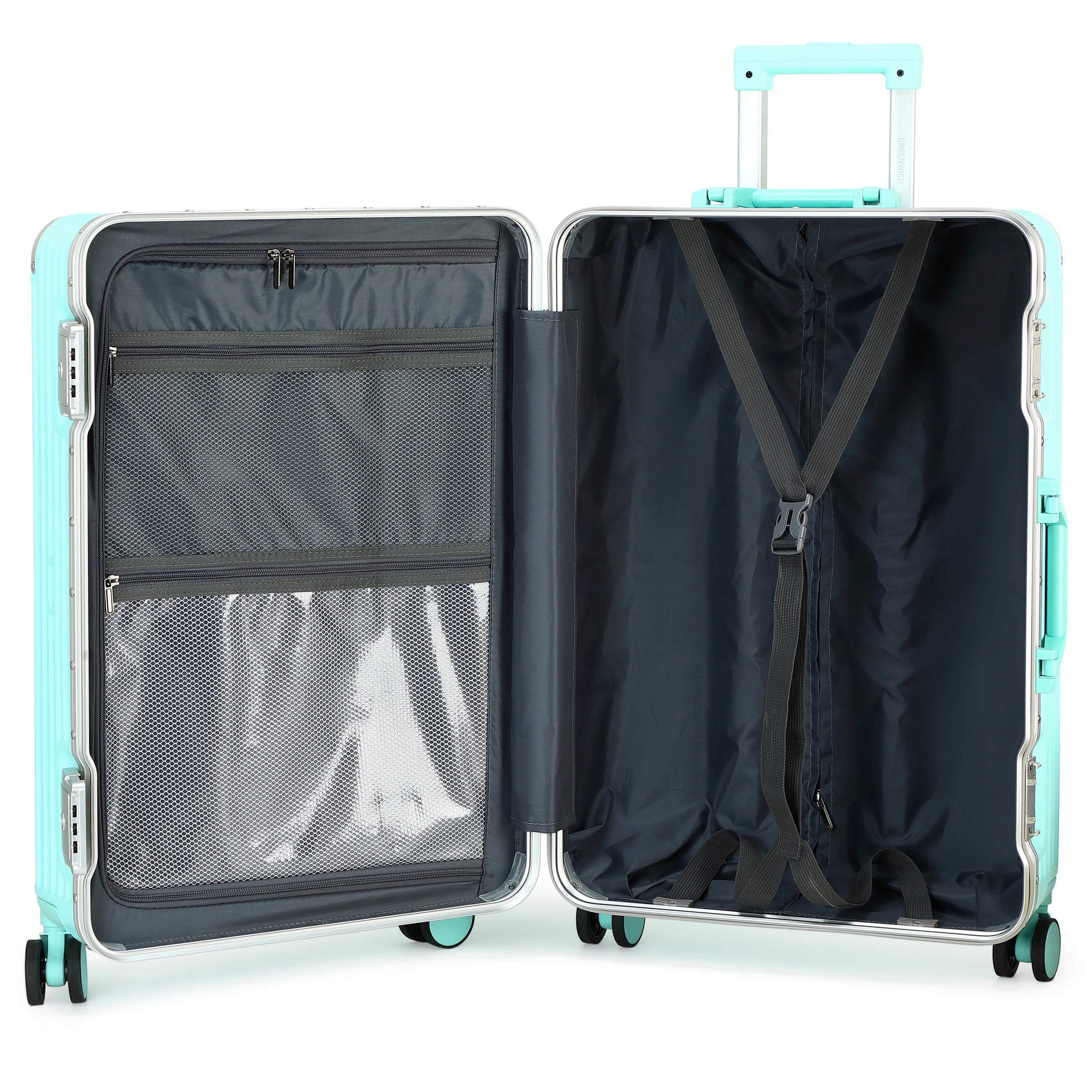 GREENWICH Set de Maletas ALUMINIO FRAME 55cm/69cm/78cm DOHA - Image 93