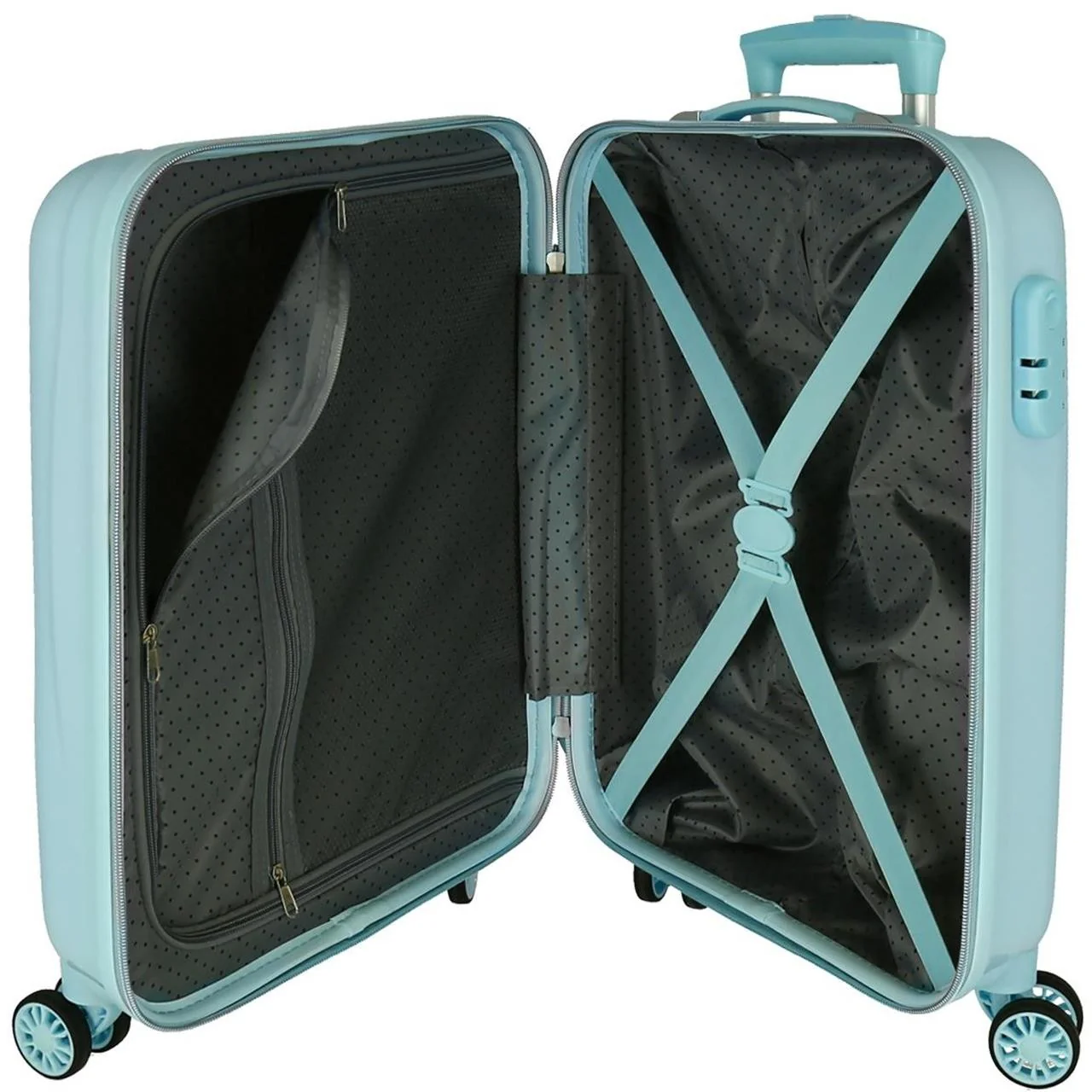 Maleta de cabina Bambi rígida 55 cm turquesa - Image 2