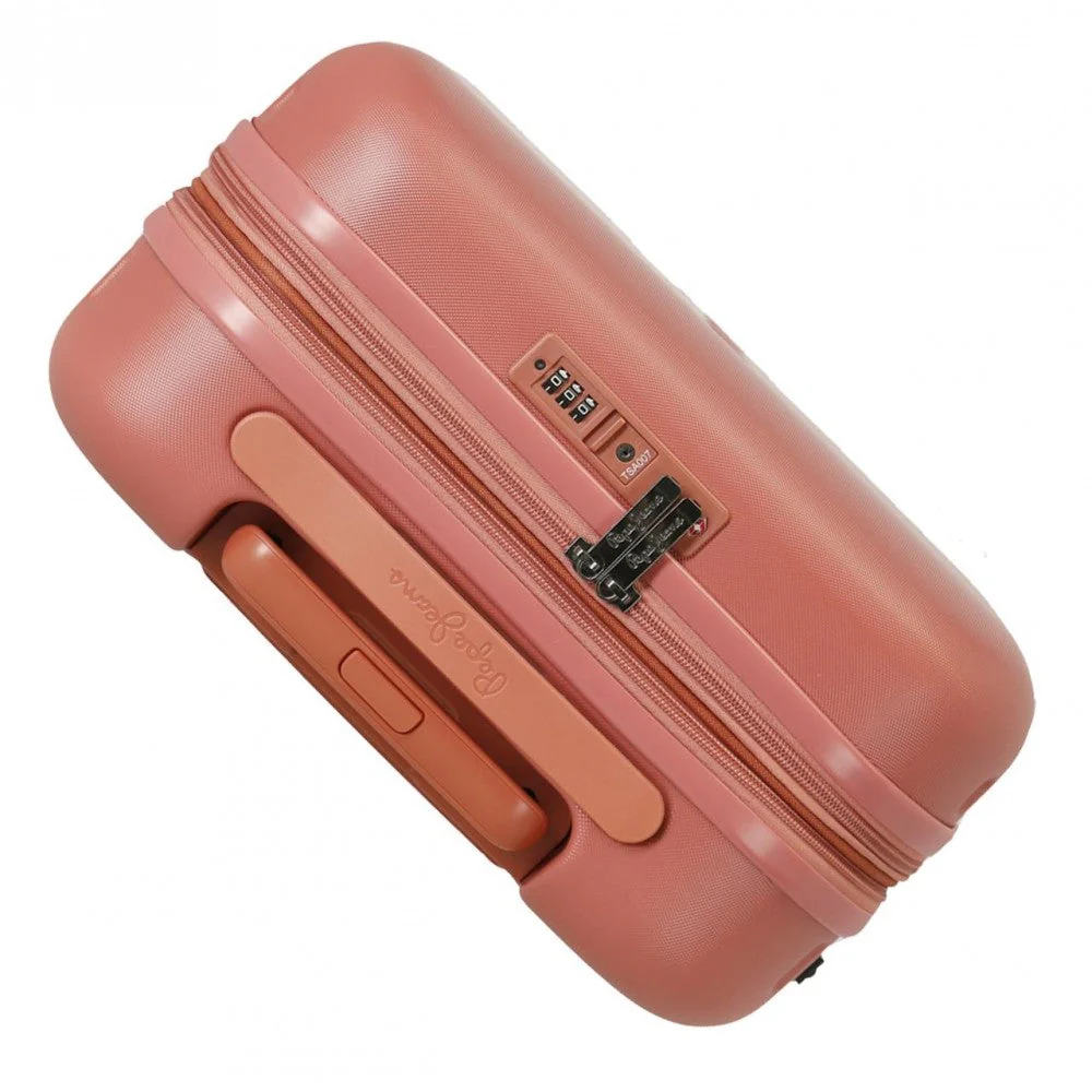 Maleta de cabina Pepe Jeans Laila terracota expandible rígida 55cm - Image 13