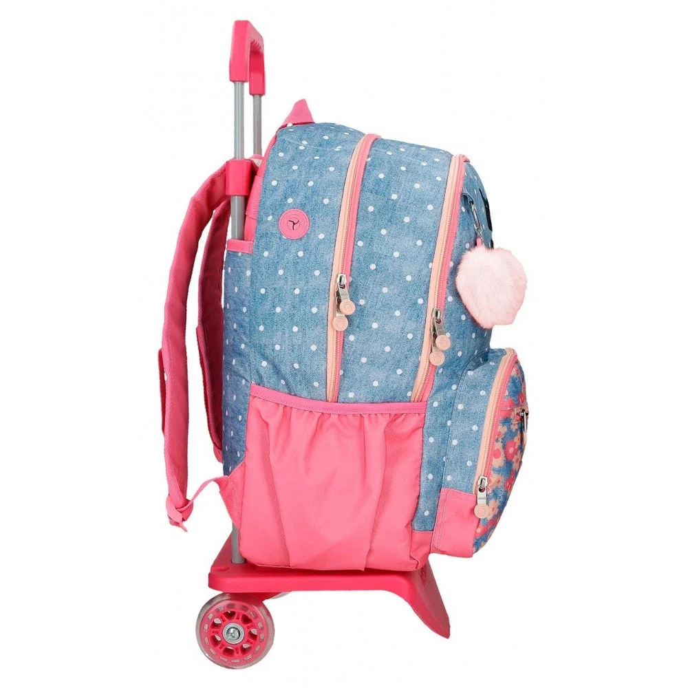Mochila Enso Little Dreams  doble compartimento con carro - Image 11