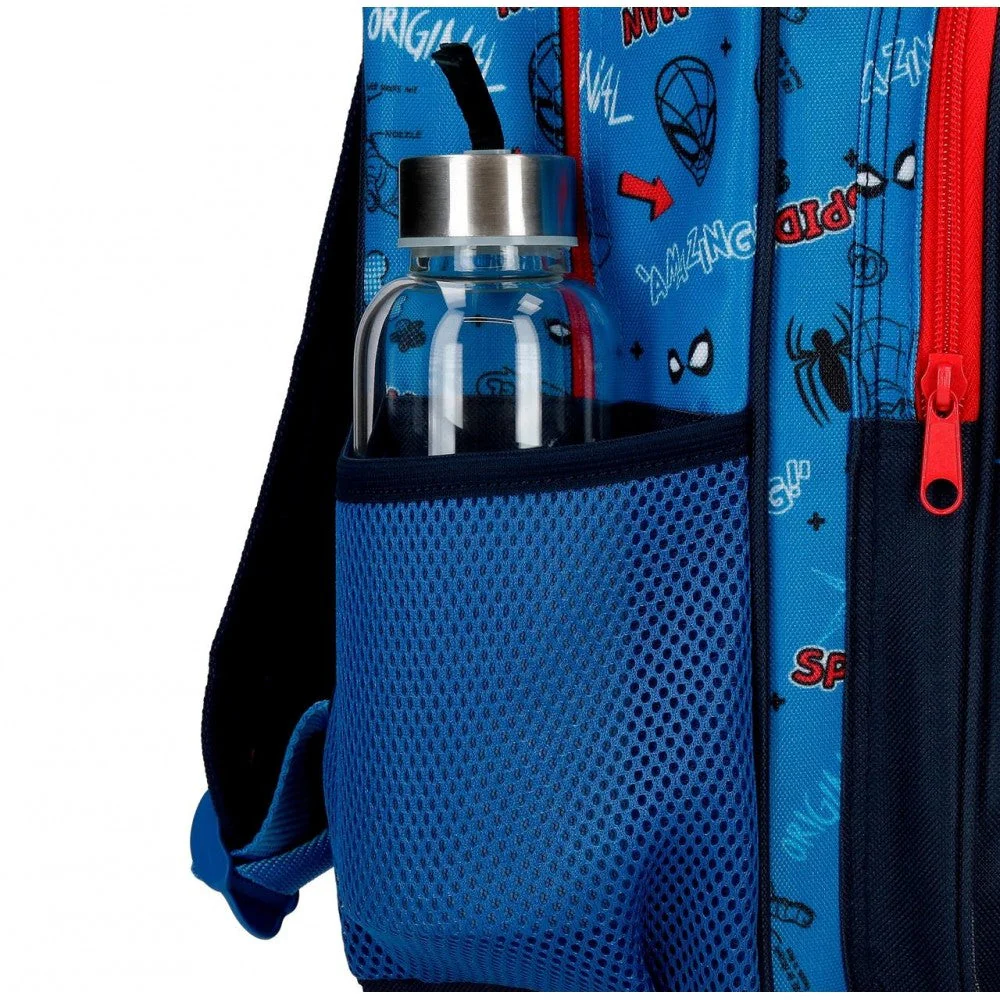 Mochila Escolar Spiderman Totally awesome 42cm Dos Compartimentos - Image 4