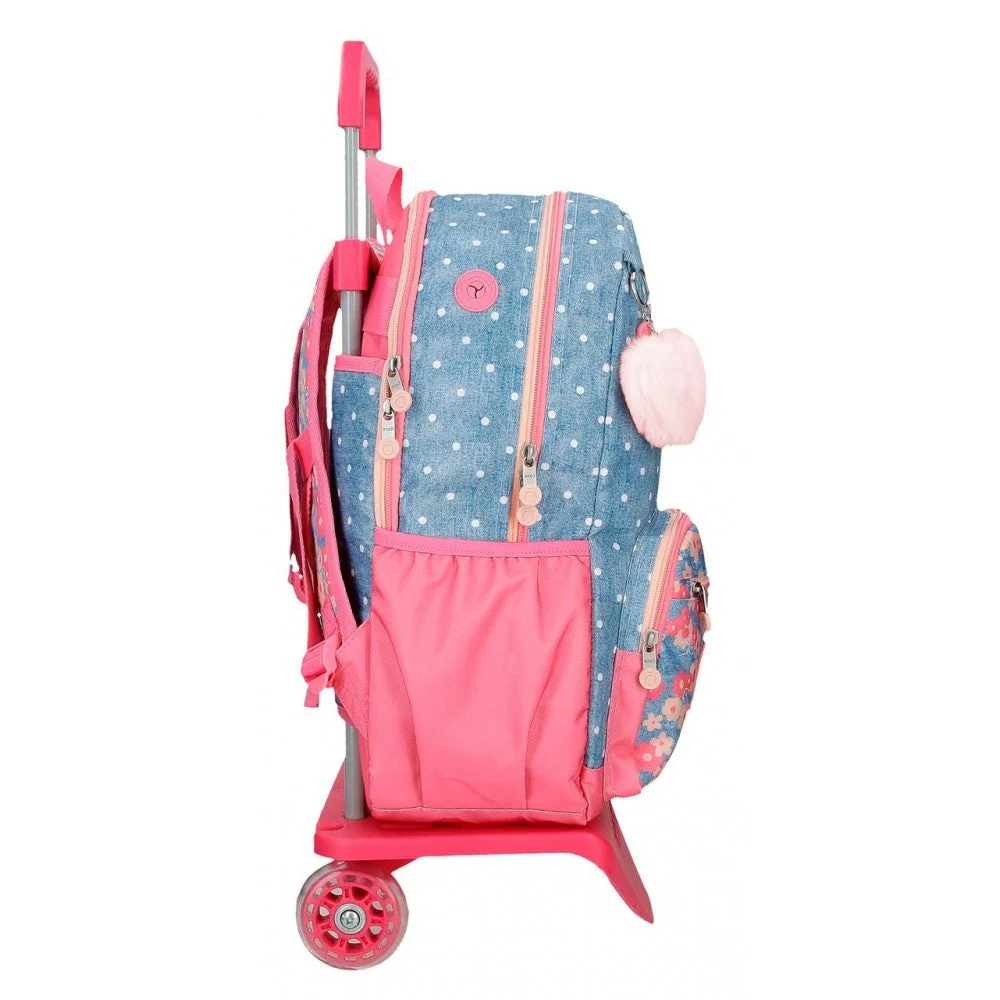 Mochila porta ordenador Enso Little Dreams  dos compartimentos con carro - Image 10