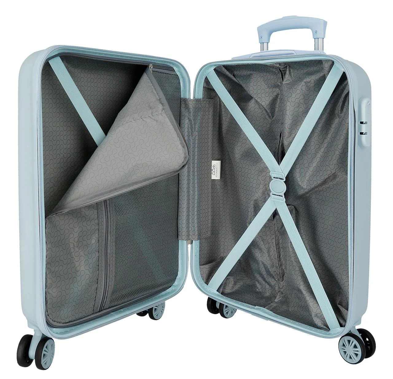 4181111 TROLLEY ABS 55CM. 4R. MERMAID KITTY AZUL CLARO - Image 6