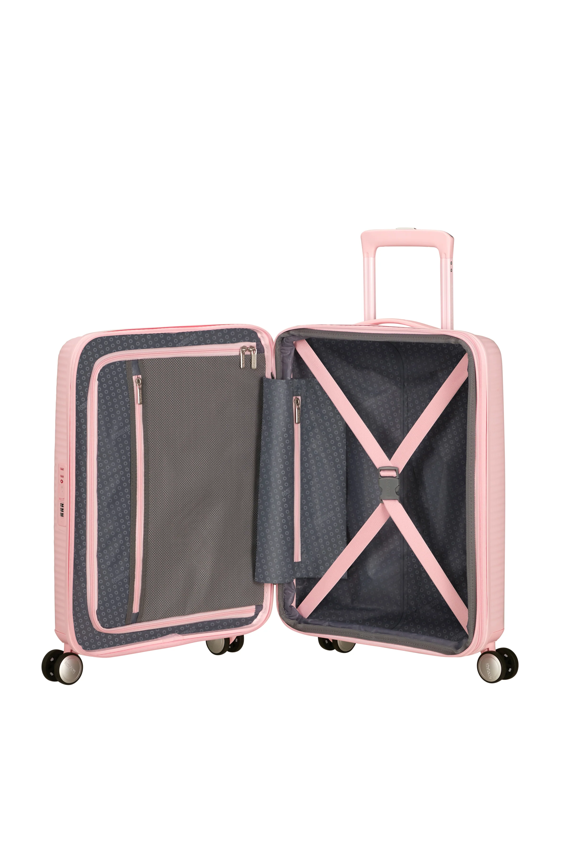 Pack Maleta Cabina SoundBox + Mochila Take2cabin de American Tourister - Rosa pastel - Image 4