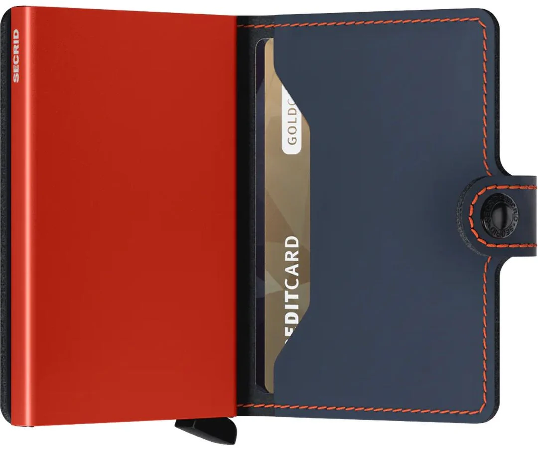 Secrid MiniWallet Matte Nightblue & Orange - Image 2