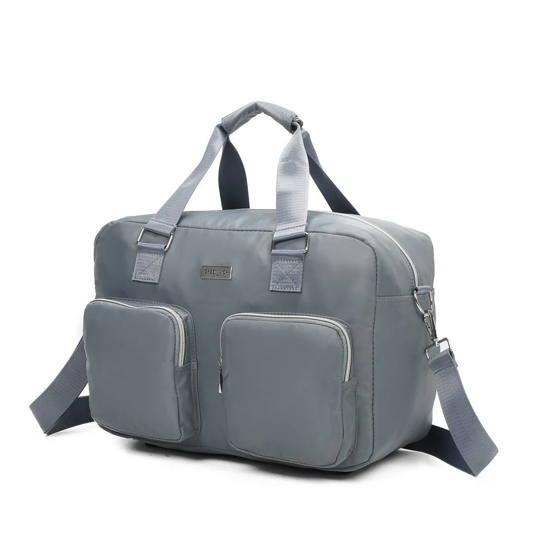 SET DE GREENWICH MALETA DE CABINA EXTENSIBLE BUDAPEST Y BOLSA DE VIAJE BUFON Gris - Image 3
