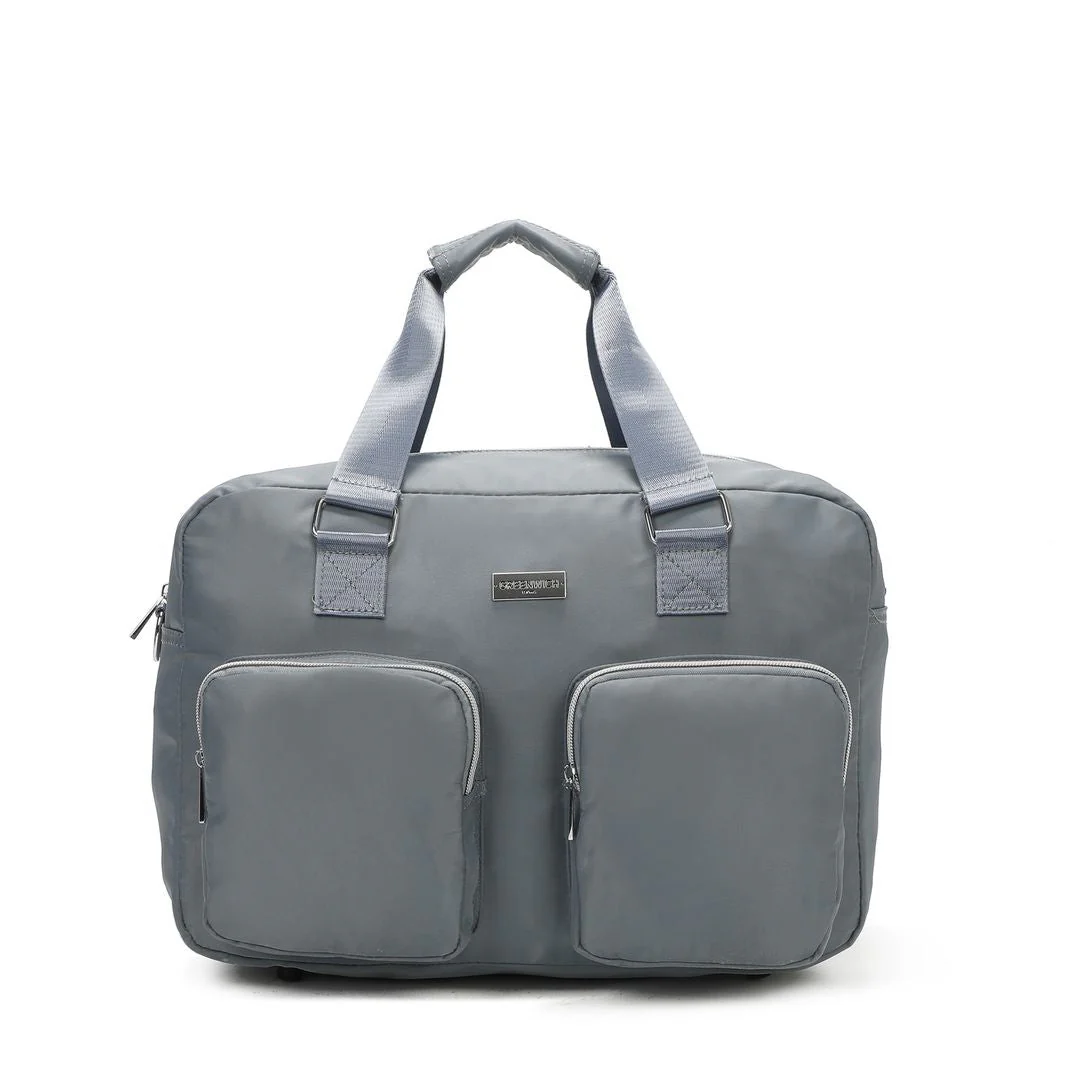 SET DE GREENWICH MALETA DE CABINA EXTENSIBLE BUDAPEST Y BOLSA DE VIAJE BUFON Gris - Image 4
