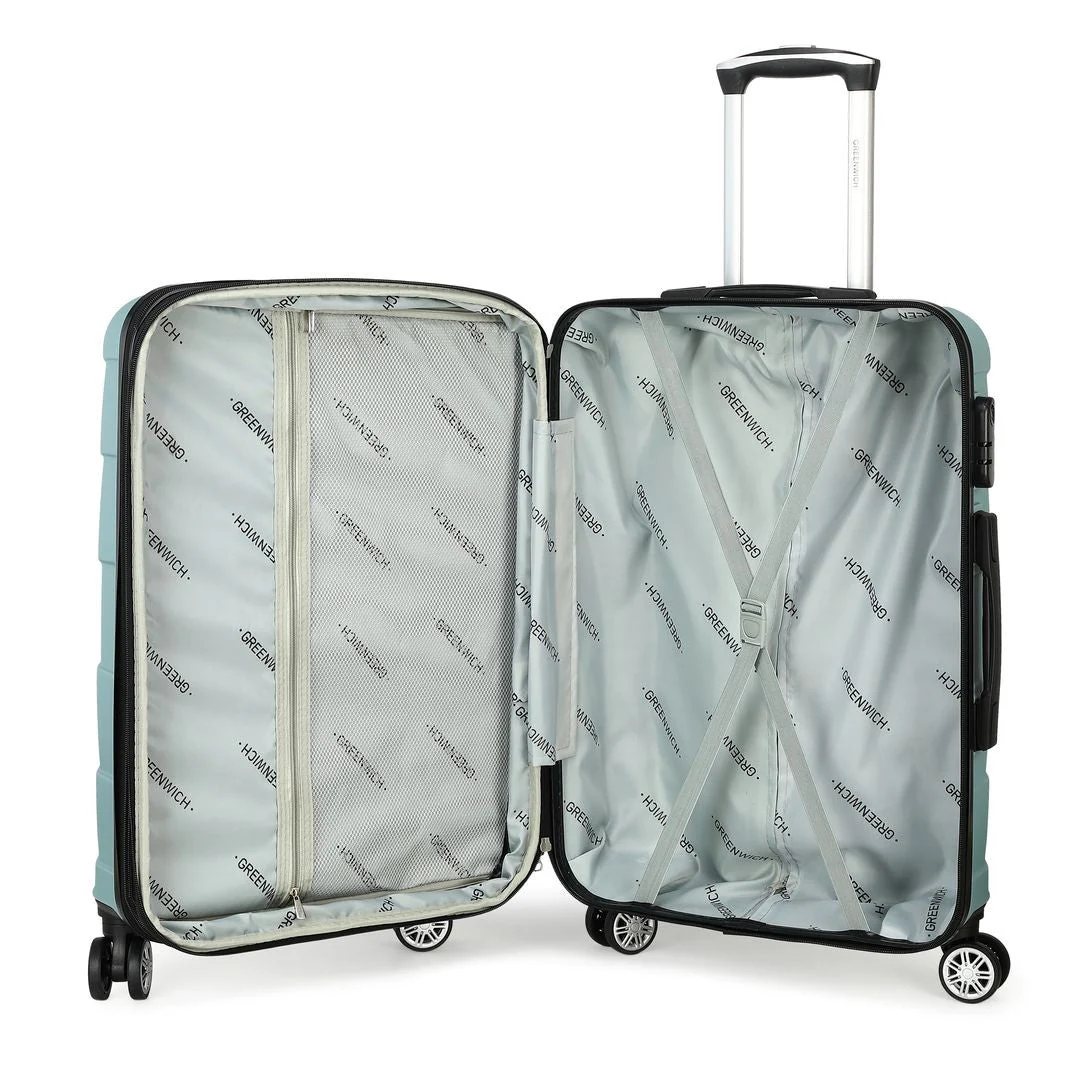 SET DE GREENWICH MALETA DE CABINA EXTENSIBLE BUDAPEST Y BOLSA DE VIAJE BUFON Gris - Image 7