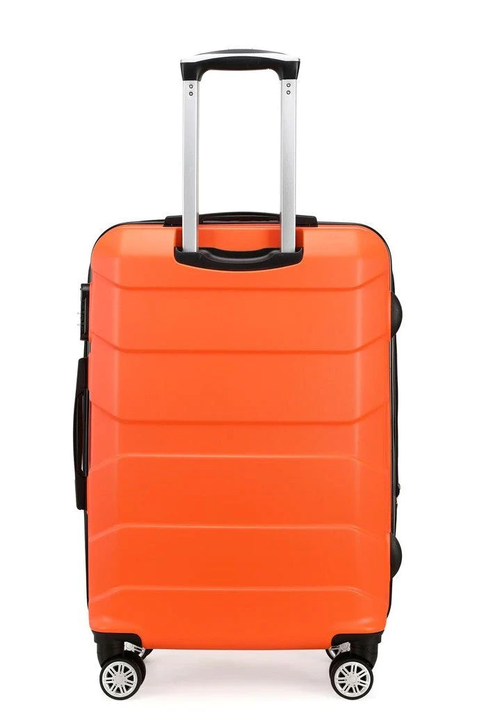 SET DE GREENWICH MALETA DE CABINA EXTENSIBLE BUDAPEST Y BOLSA DE VIAJE BUFON Naranja - Image 5