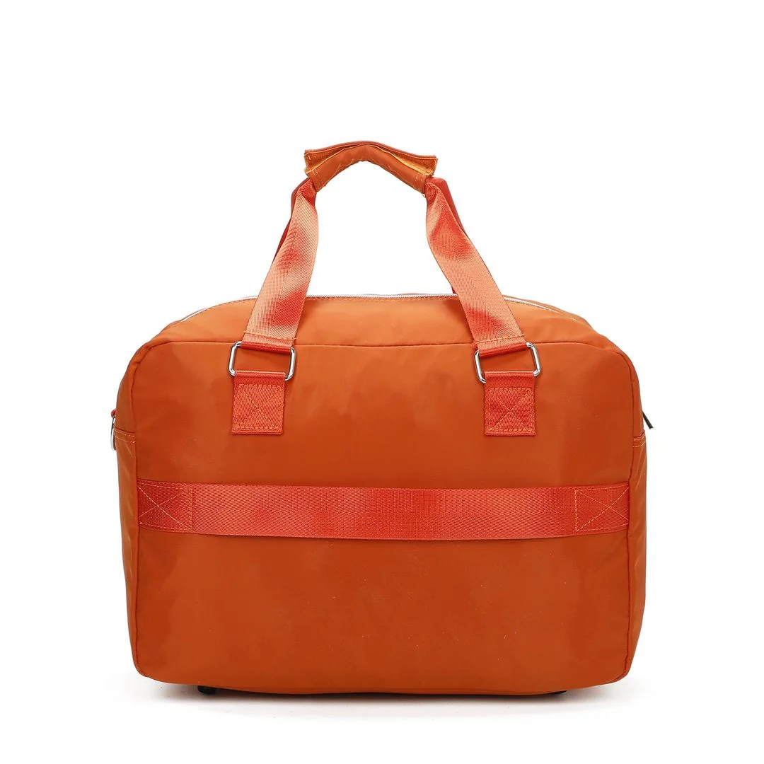 SET DE GREENWICH MALETA DE CABINA EXTENSIBLE BUDAPEST Y BOLSA DE VIAJE BUFON Naranja - Image 6