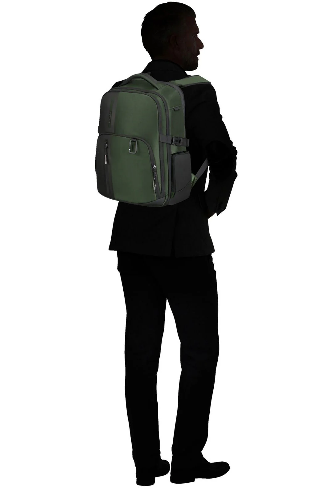 SET DE SAMSONITE MALETA DE CABINA EXTENSIBLE UPSCAPE CON MOCHILA 15” BIZ2GO Verde Oscuro - Image 15