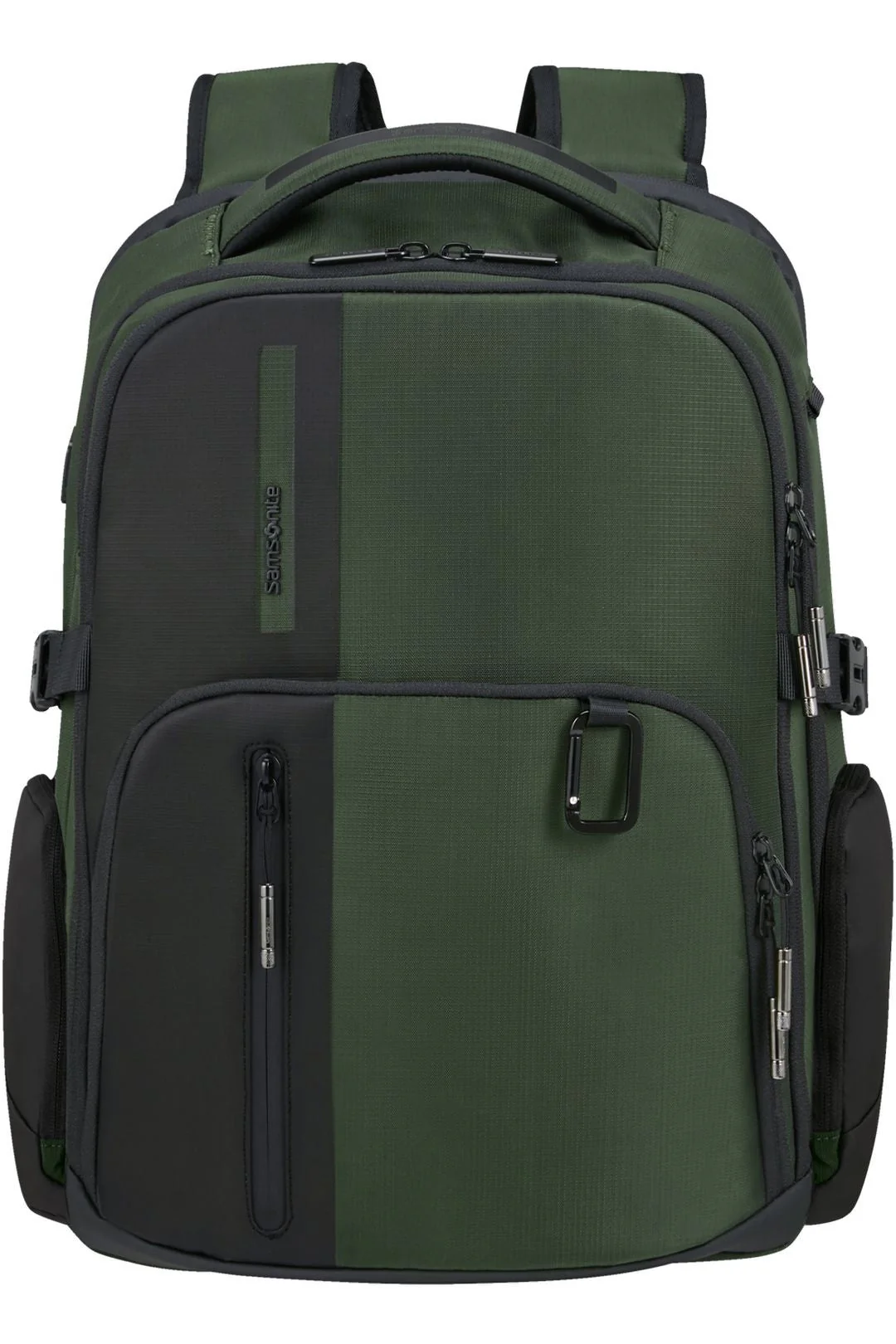 SET DE SAMSONITE MALETA DE CABINA EXTENSIBLE UPSCAPE CON MOCHILA 15” BIZ2GO Verde Oscuro - Image 5