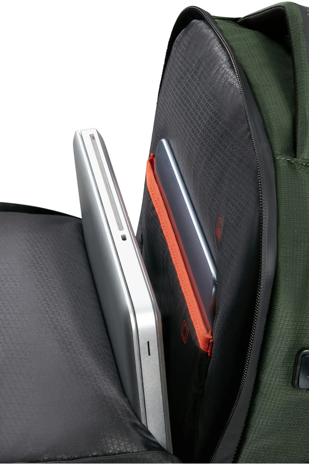 SET DE SAMSONITE MALETA DE CABINA EXTENSIBLE UPSCAPE CON MOCHILA 15” BIZ2GO Verde Oscuro - Image 9
