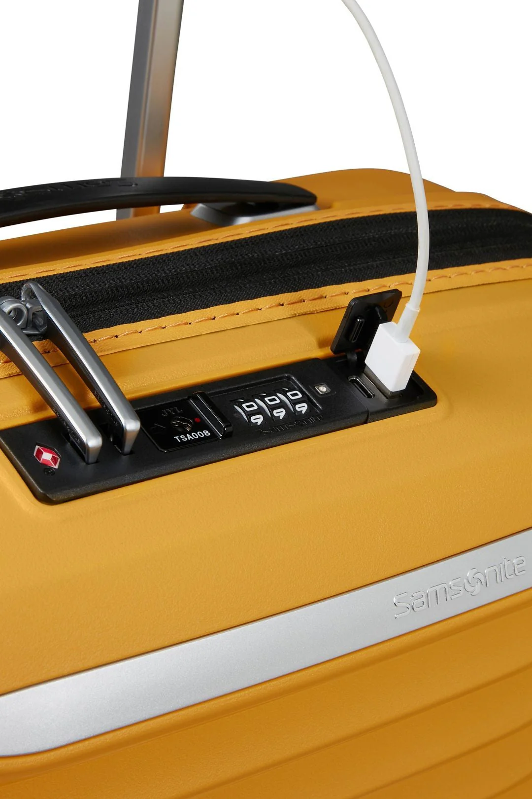 SET DE SAMSONITE MALETA DE CABINA EXTENSIBLE UPSCAPE CON MOCHILA 15” BIZ2GO Amarillo - Image 6