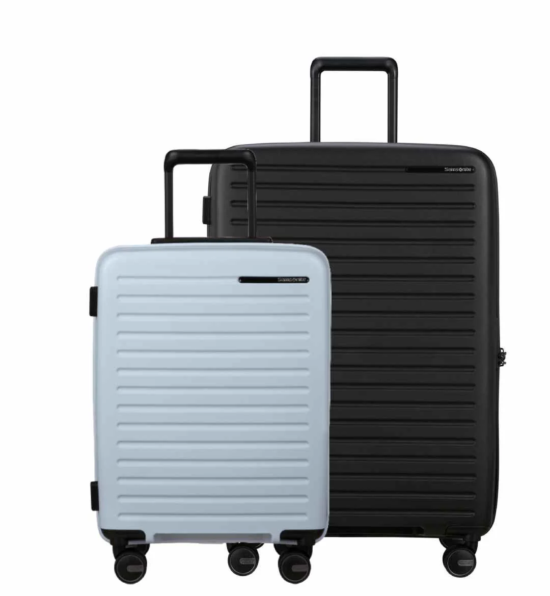 Set maleta de cabina 55cm + maleta grande 75cm RESTACKD de SAMSONITE