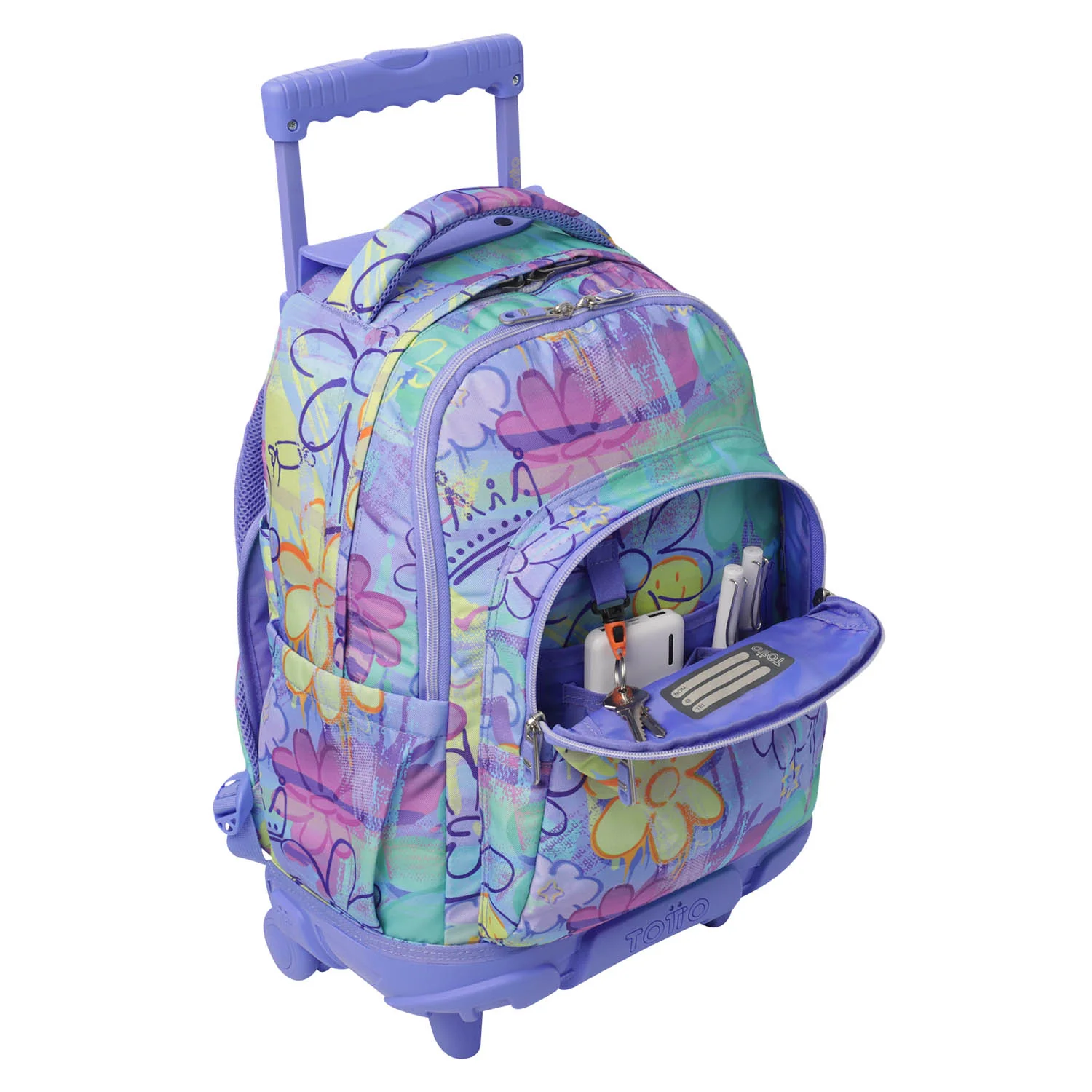TOTTO Mochila escolar con ruedas  Renglones - 5Q8 Grafily - Image 5