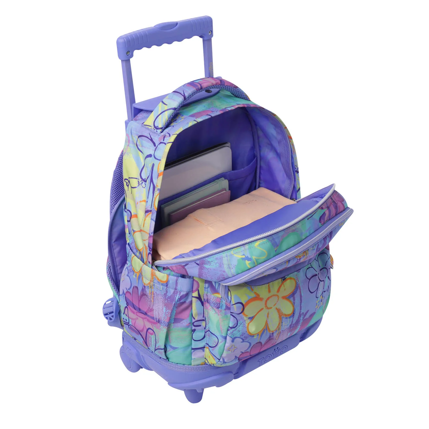 TOTTO Mochila escolar con ruedas  Renglones - 5Q8 Grafily - Image 6