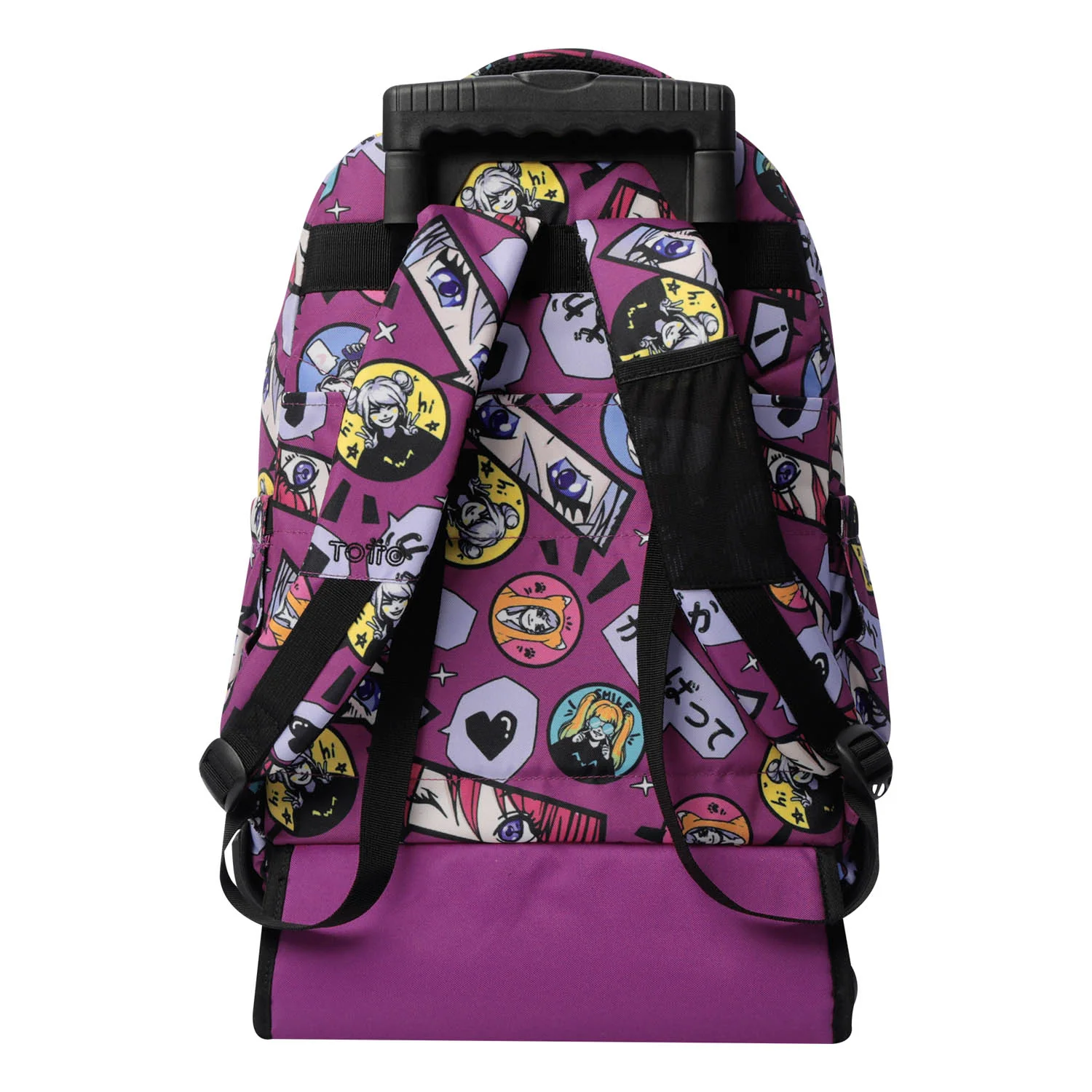 TOTTO Mochila escolar con ruedas Renglones + Estuche Tablero - 1KC Kitsune - Image 10